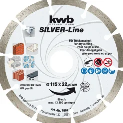 kwb Trennscheibe Diamant Durchmesser 115 mm