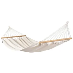 La Siesta Doppel-Stabhängematte Florencia Latte Bio-Baumwolle