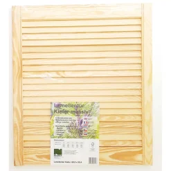 Lamellentür 69,0 x 59,4 x 2 cm Kiefer massiv