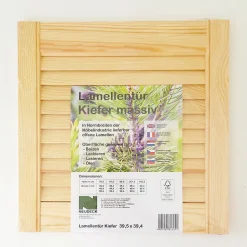 Lamellentür 39,5 x 39,4 x 2 cm Kiefer massiv