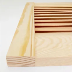 Lamellentür 39,5 x 39,4 x 2 cm Kiefer massiv