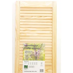 Lamellentür 69,0 x 39,4 x 2 cm Kiefer massiv