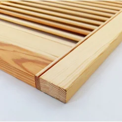 Lamellentür 242,2 x 59,4 x 2 cm Kiefer massiv