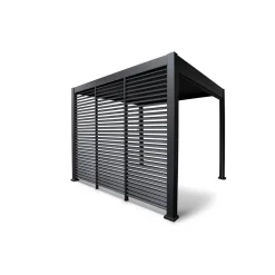 Lamellenwand 300-Serie anthrazit 0,9 x 2,4 m