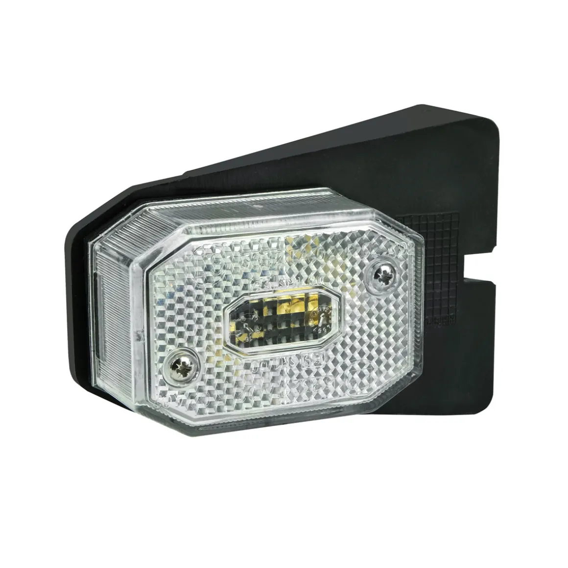 LAS 10122 Begrenzungsleuchte weiß mit Halter