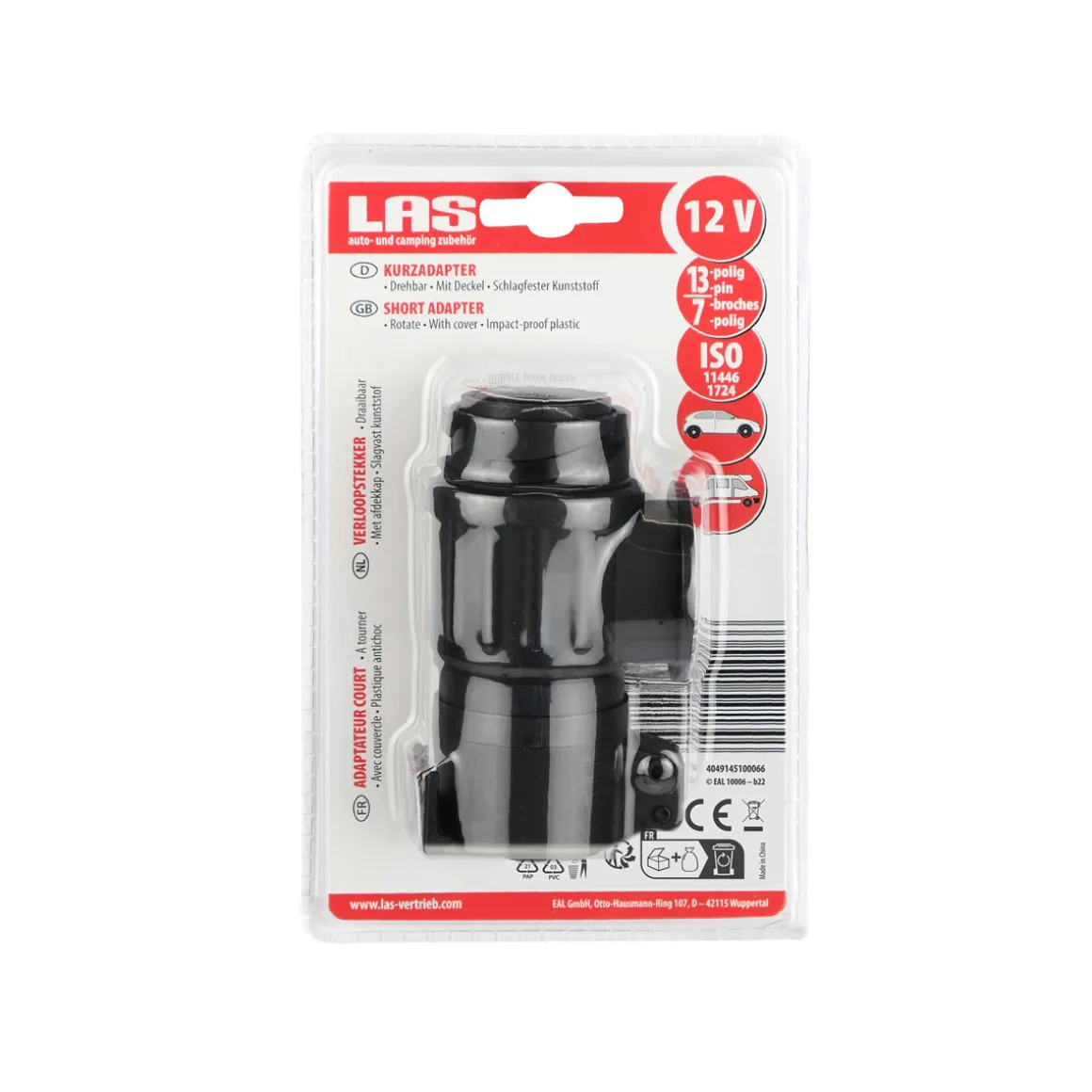 LAS 10006 Kurzadapter13 auf 7-polig drehbar
