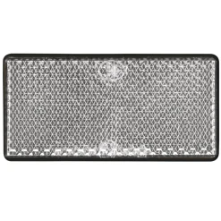 LAS 10207 Reflektor weiß viereckig 2 Stk.