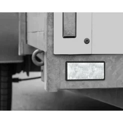 LAS 10207 Reflektor weiß viereckig 2 Stk.