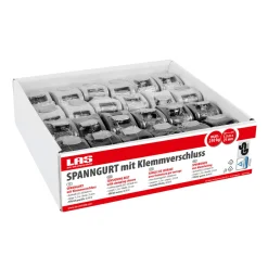 LAS 10339 Spanngurt mit Klemmverschluss 25 mm x 1,5m