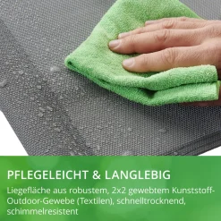 Leco Schaukel Liege Eni 210 x 102 x 79 cm Sonnenliege Gartenliege