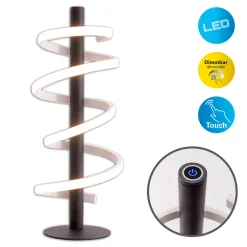 LED TL Belleza Metall/KS schwarzLxBxH 20x20x50cm dimmbar