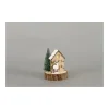 LED Winter Haus 9,5x12,5cm natur 5LED incl. 1xCR2032 Holz