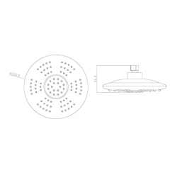 LED-Überkopfbrause Galaxis