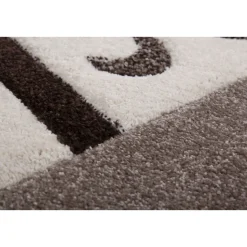 Lederteppich Finish 100 weiß/silber