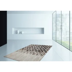 Lederteppich „Lavish 510“, grau