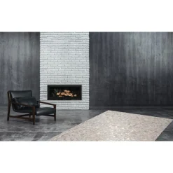 Lederteppich „Rocket 110“ Elfenbein/Gold, 80x150cm