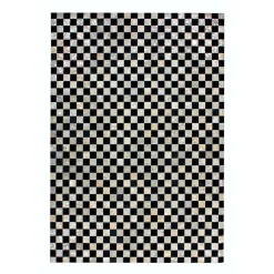 Lederteppich „Rocket 210“ Silber/Grau, 160x230cm