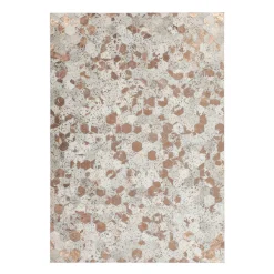 Lederteppich Spark 210 elfenbein/Chrom