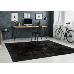 Lederteppich Voila 100 schwarz