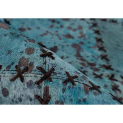 Lederteppich Voila 100 türkis