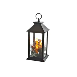 LED-Laterne Clara 14 x 14 x 30 cm schwarz-kupfer