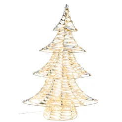 LED-Metalltanne gold , 56x13x79cm