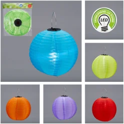 LED-Solar-Lampion Outdoor bunt
