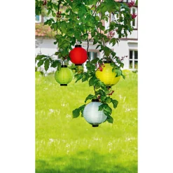 LED-Solar-Lampion Outdoor bunt