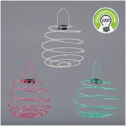 LED-Solar-Spirale 25 cm mehrfarbig