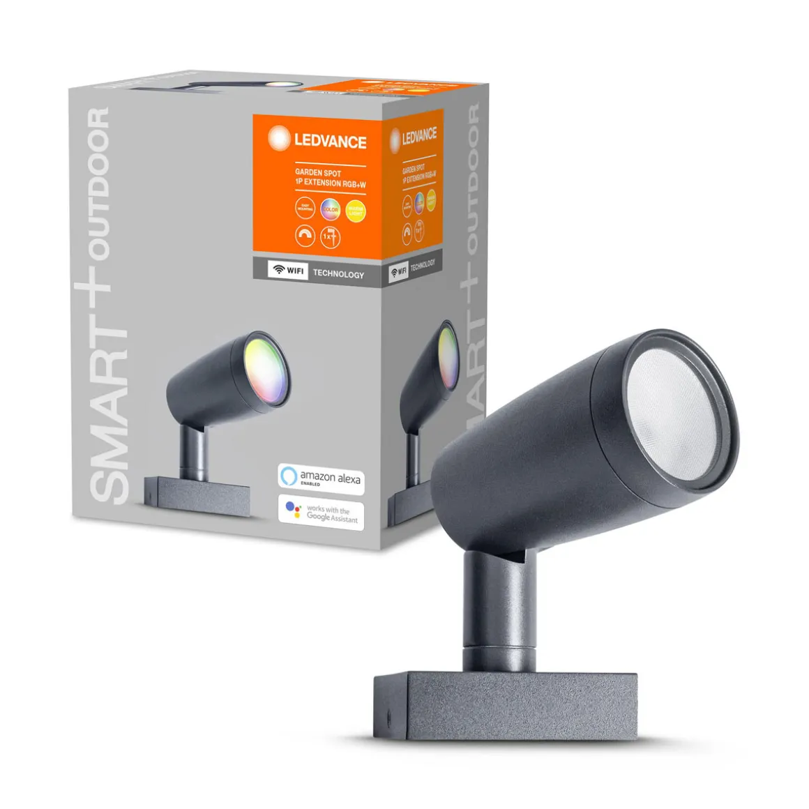 Ledvance SMART+ Außenleuchte Garden Spot 1 Spot Erweiterung grau