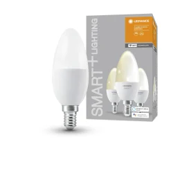 Ledvance SMART+ Glühlampe Classic B Kerze E14 3 Stück