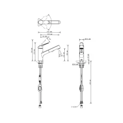 Lenz Küchenarmatur KOA mit Handbrause chrom