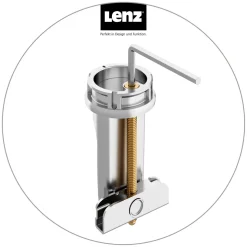 Lenz Küchenarmatur NALU mit Pendelbrause nickel-schwarz