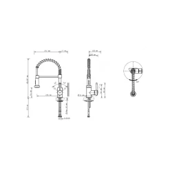 Lenz Küchenarmatur NOVA mit Pendelbrause schwarz