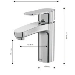 Lenz Waschtischarmatur CALISTA chrom