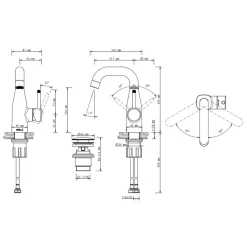 Lenz Waschtischarmatur POLA chrom