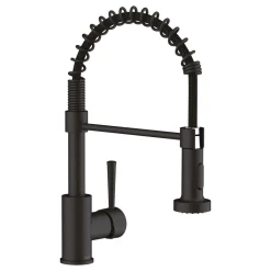 LENZ ND-Spültischamatur Nova mit Brause Schwarz Matt