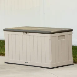 Lifetime Kissenbox Harmony 440 L 64x127,9x67,2cm Lichtgrau