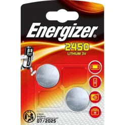 Lithium-Knopfzellen CR 2450 2 Stück