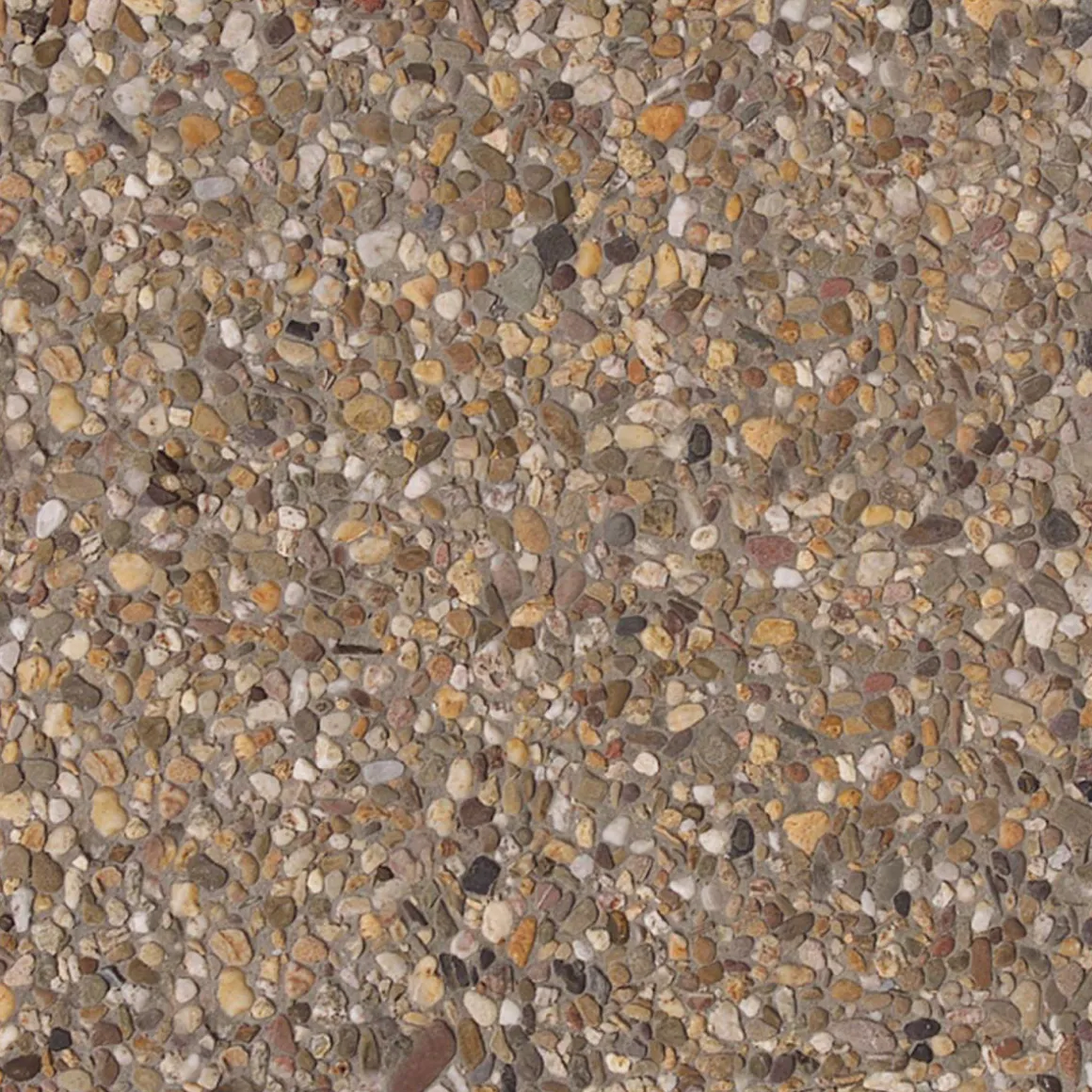 Lusit Waschbetonplatte 40 x 40 cm Rheinkies