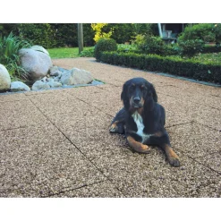 Lusit Waschbetonplatte 40 x 40 cm Rheinkies