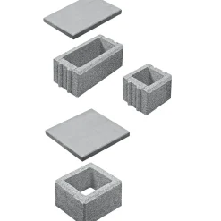 Lusit Gartenmauer Bellamur 1/1 Stein Grau