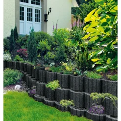 Lusit Pflanzring groß anthrazit 48 x 30 cm