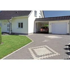 Lusit Rechteckpflaster mit Fase grau 10 x 20 x 8 cm