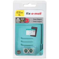 Magnet-Ring Neodym silber D12/8,5 mm 6St.