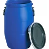 Maischefass rund, Deckel, 60 L blau