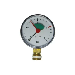 Manometer 0-4 Bar 3/8" Anschluß unten