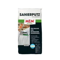 MEM Sanierputz Classic 25 kg grau