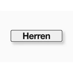 Metafranc Hinweisschild Herren Kunststoff weiß