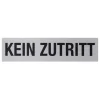 Metafranc Hinweisschild Kein Zutritt Aluminium grau